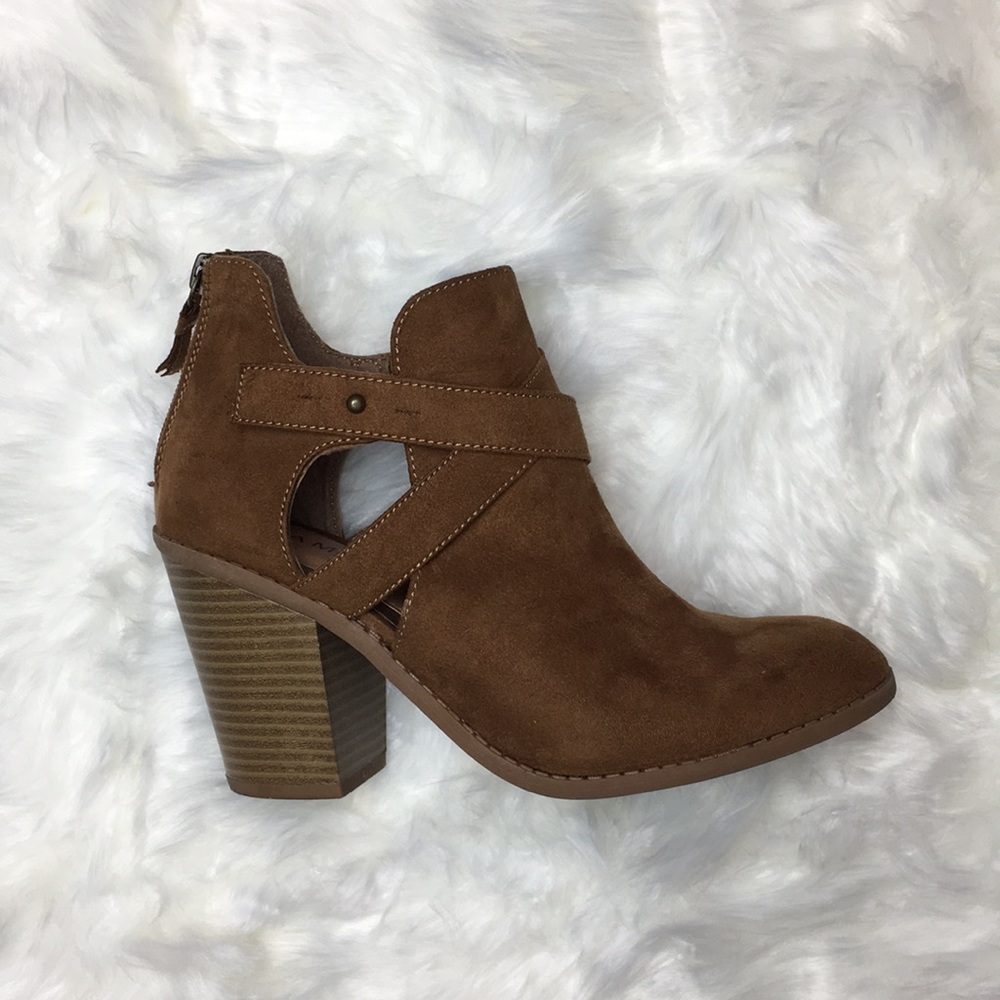 Rampage | Camel Micro Suede | Ankle Bootie